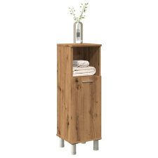 vidaXL fürdőszobai szekrény kézműves tölgy 30x30x95 cm műszaki fa fürdőszoba bútor
