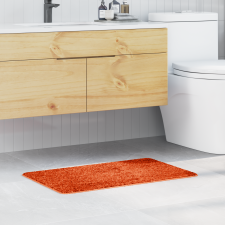 vidaXL Fürdőszőnyeg Téglalap Alakú Narancs 50x80 cm Poliészter Csúszásmentes lakástextília