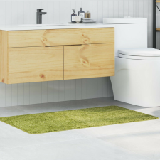 vidaXL Fürdőszőnyeg Téglalap Zöld 70x120 cm Polipropilén Csúszásgátló lakástextília