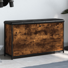 vidaXL füstölt tölgyszínű cipőpad lehajtható fiókkal 102x32x56 cm bútor