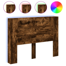 vidaXL füstös tölgy színű áthidalószekrény LED-ekkel 140x16,5x103,5 cm (839249) ágy és ágykellék