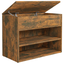 vidaXL füstös tölgy színű cipőtároló pad 60 x 30 x 45 cm (816050) bútor