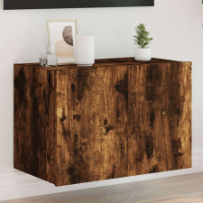 vidaXL füstös tölgy színű fali TV-szekrény LED-ekkel 60x35x41 cm bútor