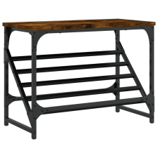 vidaXL füstös tölgy színű műfa cipőtartó 60x30x45 cm (833415) bútor