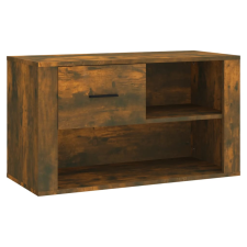 vidaXL füstös tölgy színű szerelt fa cipősszekrény 80x35x45 cm (816757) bútor