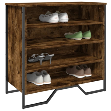 vidaXL füstös tölgy színű szerelt fa cipőszekrény 80 x 38 x 78 cm bútor