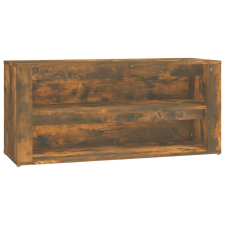 vidaXL füstös tölgy színű szerelt fa cipőtartó 100x35x45 cm (816909) bútor