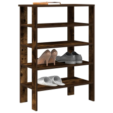 vidaXL füstös tölgy színű szerelt fa cipőtartó 61x32x87,5 cm bútor
