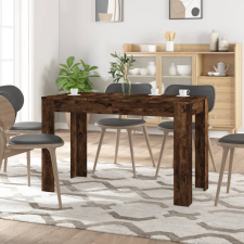 vidaXL füstös tölgy színű szerelt fa étkezőasztal 120 x 60 x 76 cm bútor