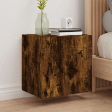 vidaXL füstös tölgy színű szerelt fa fali TV-szekrény 40,5x30x40 cm bútor