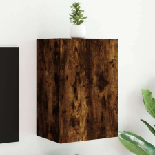 vidaXL füstös tölgy színű szerelt fa fali TV-szekrény 40,5x30x60 cm bútor