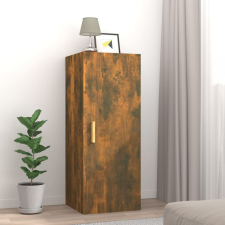 vidaXL Füstös tölgy színű szerelt fa faliszekrény 34,5 x 34 x 90 cm bútor
