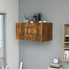 vidaXL füstös tölgy színű szerelt fa faliszekrény 80 x 39 x 40 cm bútor
