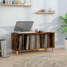 vidaXL füstös tölgy színű szerelt fa hanglemezszekrény 100x38x48 cm bútor
