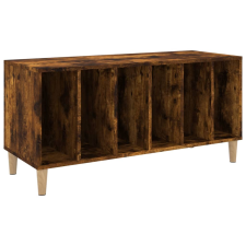 vidaXL füstös tölgy színű szerelt fa hanglemezszekrény 100x38x48 cm (831978) bútor