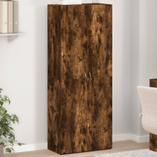 vidaXL füstös tölgy színű szerelt fa irattartó szekrény 60x32x153 cm bútor