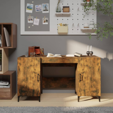 vidaXL füstös tölgy színű szerelt fa íróasztal 140 x 50 x 75 cm íróasztal