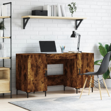 vidaXL Füstös tölgy színű szerelt fa íróasztal 140x50x75 cm íróasztal