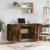 vidaXL Füstös tölgy színű szerelt fa íróasztal 140x50x75 cm