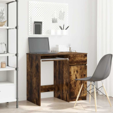 vidaXL füstös tölgy színű szerelt fa íróasztal 86x49x76 cm íróasztal