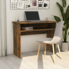 vidaXL füstös tölgy színű szerelt fa íróasztal 90x50x74 cm íróasztal
