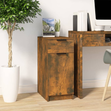 vidaXL füstös tölgy színű szerelt fa íróasztalszekrény 33,5x50x75 cm íróasztal