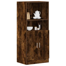 vidaXL füstös tölgy színű szerelt fa konyhaszekrény 57x41,5x131,5 cm bútor