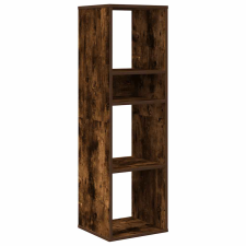 vidaXL füstös tölgy színű szerelt fa könyvszekrény 34x31x112 cm (860287) bútor