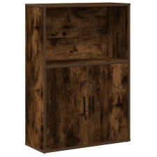 vidaXL füstös tölgy színű szerelt fa könyvszekrény 60x24x85 cm (860413) bútor
