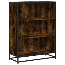 vidaXL füstös tölgy színű szerelt fa könyvszekrény 80,5x35x107,5 cm (849121) bútor