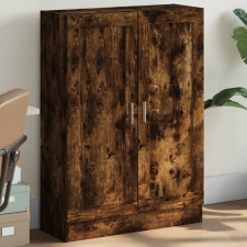 vidaXL füstös tölgy színű szerelt fa könyvszekrény 82,5x30,5x115 cm bútor