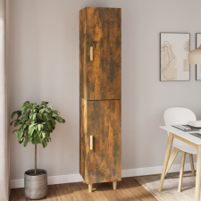 vidaXL Füstös tölgy színű szerelt fa magasszekrény 34,5x34x180 cm bútor