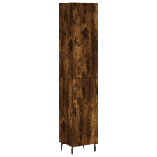 vidaXL füstös tölgy színű szerelt fa magasszekrény 34,5x34x180 cm (3198806) bútor