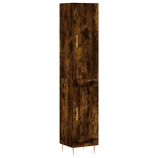 vidaXL füstös tölgy színű szerelt fa magasszekrény 34,5x34x180 cm (3199102) bútor