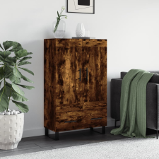 vidaXL füstös tölgy színű szerelt fa magasszekrény 69,5 x 31 x 115 cm bútor
