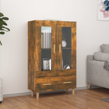 vidaXL füstös tölgy színű szerelt fa magasszekrény 70 x 31 x 115 cm bútor