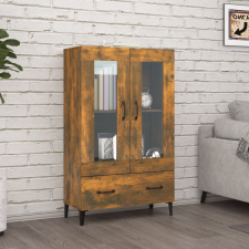 vidaXL füstös tölgy színű szerelt fa magasszekrény 70 x 31 x 115 cm bútor