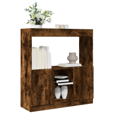 vidaXL füstös tölgy színű szerelt fa magasszekrény 92 x 33 x 100 cm bútor