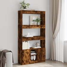 vidaXL füstös tölgy színű szerelt fa magasszekrény 92 x 33 x 180 cm bútor