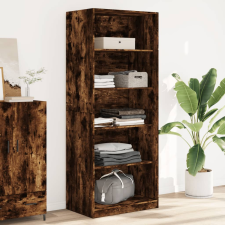 vidaXL füstös tölgy színű szerelt fa ruhásszekrény 80 x 50 x 200 cm bútor