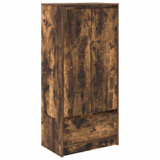 vidaXL füstös tölgy színű szerelt fa szekrény fiókkal 55,5x34x119,5 cm (861647) bútor