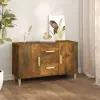 vidaXL füstös tölgy színű szerelt fa tálalószekrény 100 x 36 x 90 cm