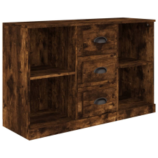 vidaXL füstös tölgy színű szerelt fa tálalószekrény 104,5x35,5x67,5 cm (816237) bútor