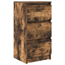 vidaXL füstös tölgy színű szerelt fa tálalószekrény 37,5x35x76 cm (861728) bútor
