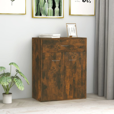 vidaXL füstös tölgy színű szerelt fa tálalószekrény 60 x 30 x 75 cm bútor