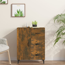 vidaXL füstös tölgy színű szerelt fa tálalószekrény 69,5x34x90 cm bútor