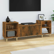 vidaXL Füstös tölgy színű szerelt fa TV-szekrény 160x35x55 cm bútor