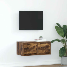vidaXL füstös tölgy színű szerelt fa TV-szekrény 60x31x25,5 cm bútor