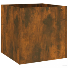 vidaXL Füstös tölgy színű szerelt fa virágtartó 40 x 40 x 40 cm kerti tárolás