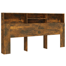vidaXL füstös tölgyszínű áthidaló szekrény 200x19x103,5 cm (817258) ágy és ágykellék